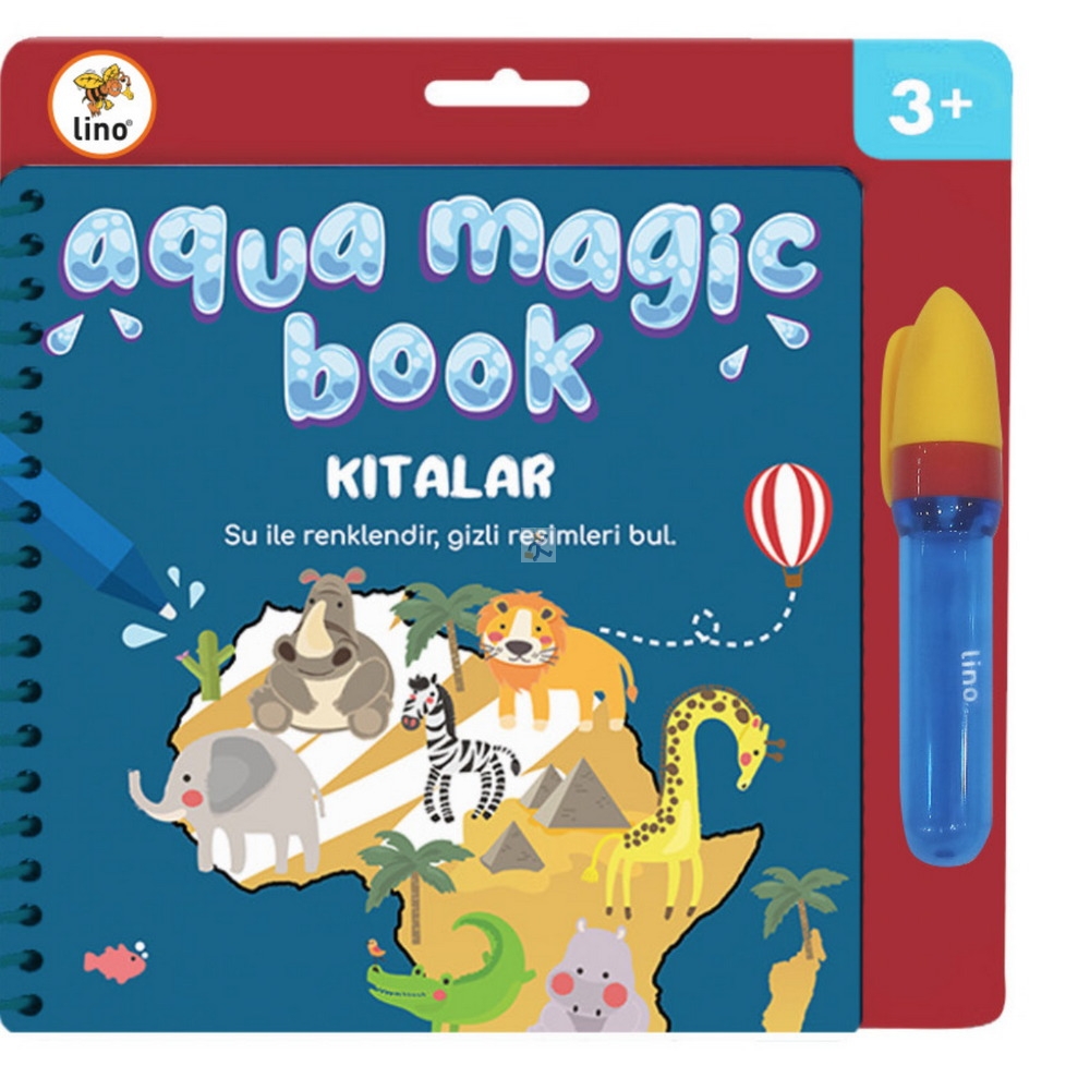 Lino Aqua Magic Book Kıtalar ( Sihirli Boyama Kitabı)