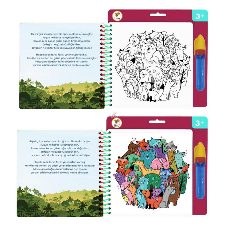 Lino Aqua Magic Book Mandala ( Sihirli Boyama Kitabı)