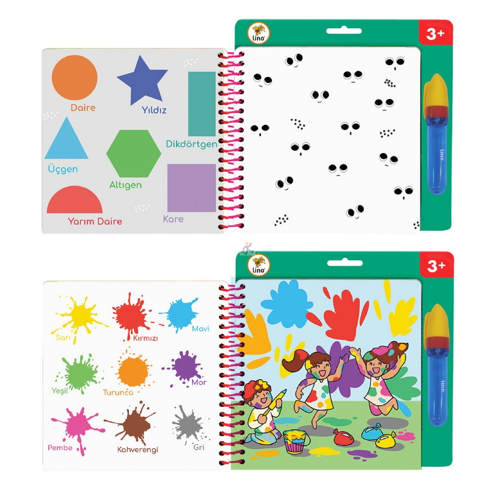 Lino Aqua Magic Book Eğlenelim, Öğrenelim ( Sihirli Boyama Kitabı)