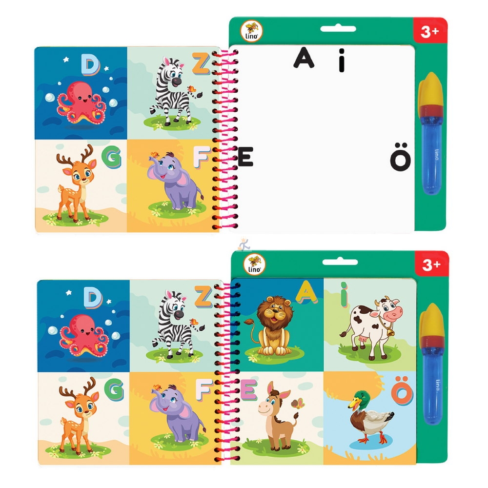 Lino Aqua Magic Book Eğlenelim, Öğrenelim ( Sihirli Boyama Kitabı)