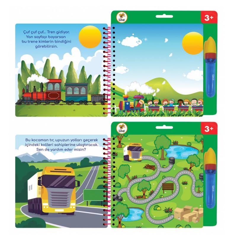 Lino Aqua Magic Book Araçlar ( Sihirli Boyama Kitabı)