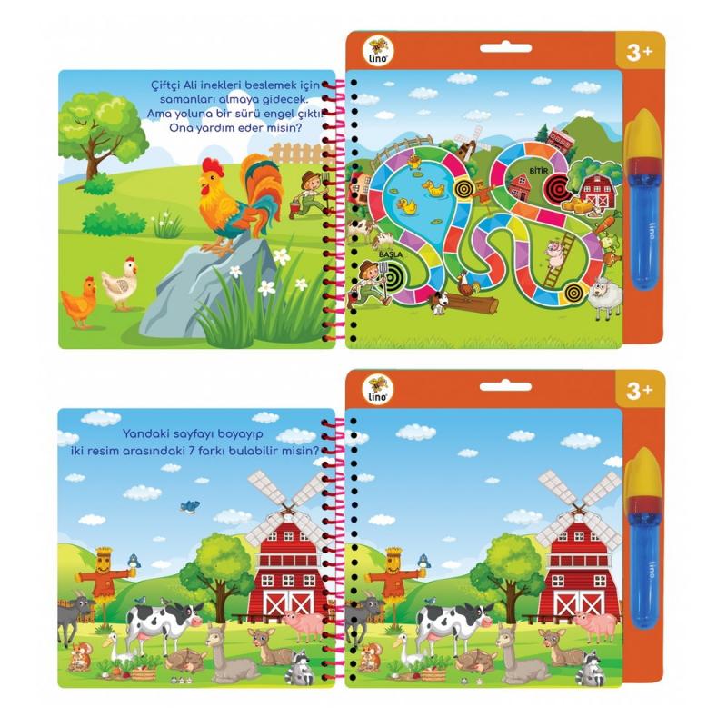 Lino Aqua Magic Book Çiftlik ( Sihirli Boyama Kitabı)