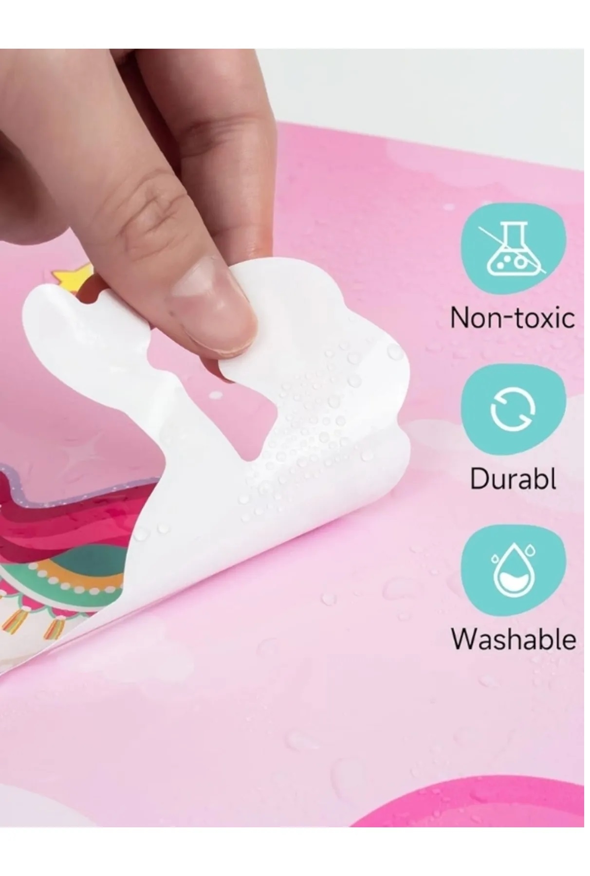 Tekrar Tekrar Kullanılabilen Sticker Seti - Unicorns